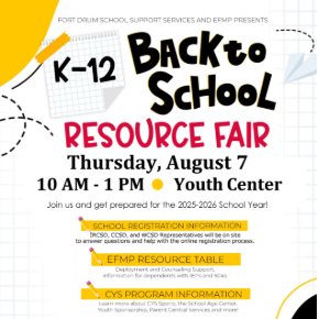 K-12 Back to School Resource Fair